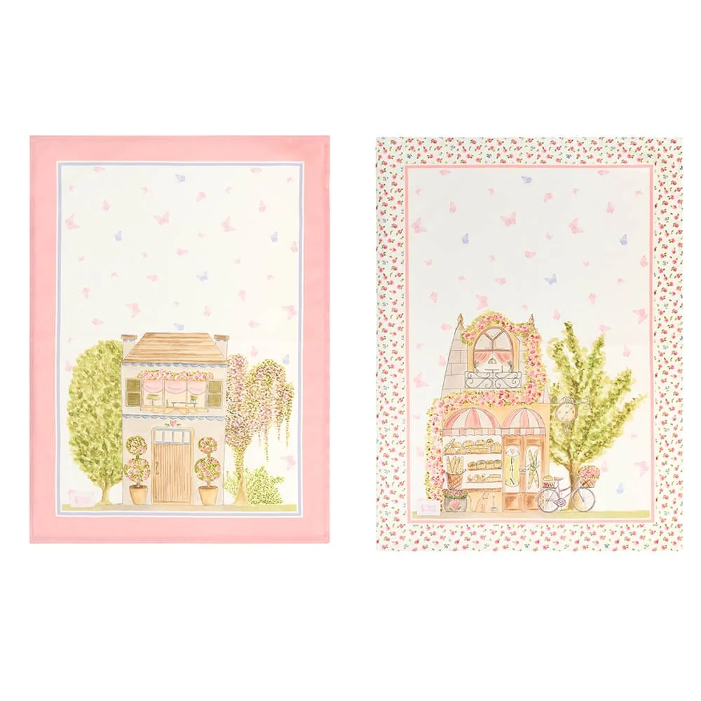 Nuvole di Stoffa Canovaccio cotone "La Vie en Rose" 50x70 cm