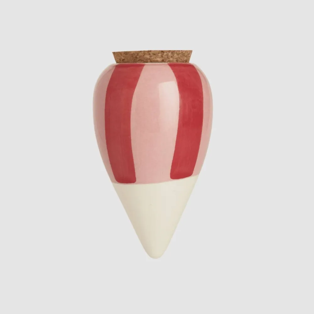 Olla - righe rosa e rosse