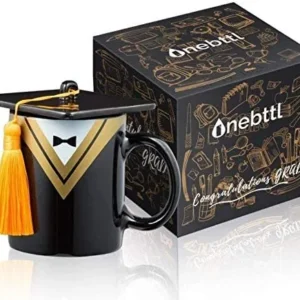 Onebttl Regalo di Laurea 2020 - Tazza Cappello di Laurea Come Oggettistica Festa di Laurea, Decorazioni di Laurea, Regalo...