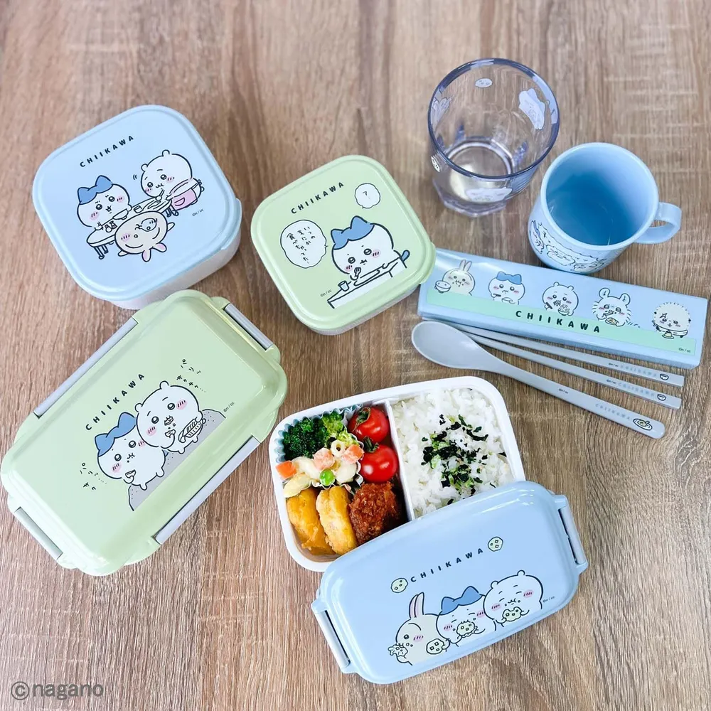 OSK bento Chiikawa con divisorio microonde e lavastoviglie PL-1R azzurro 500 ml