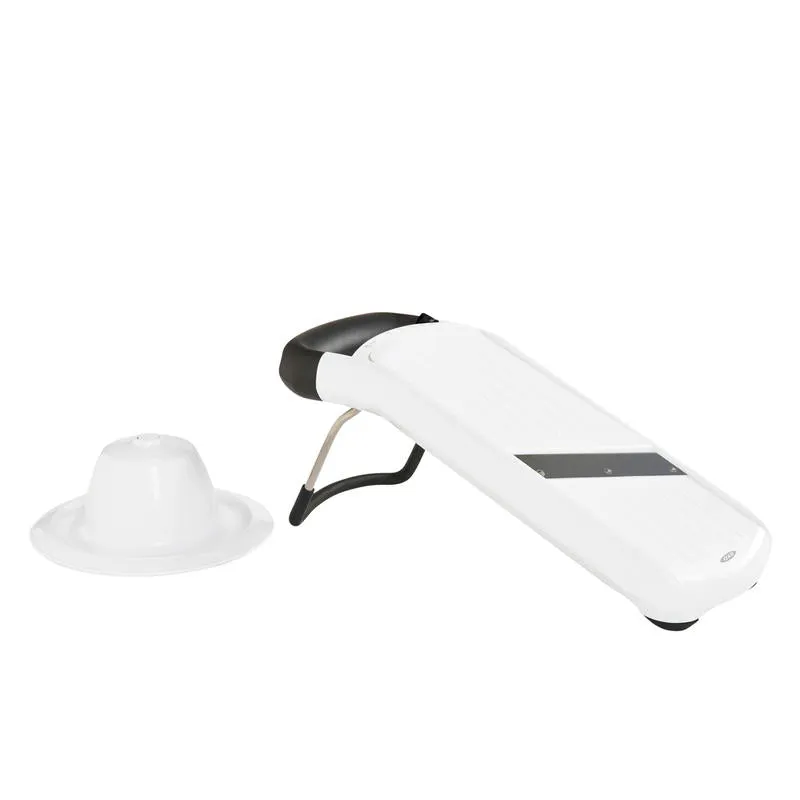 OXO Good Grips Mandolina semplice con lama acciaio 3 spessori di taglio regolabile con lama per Julienne