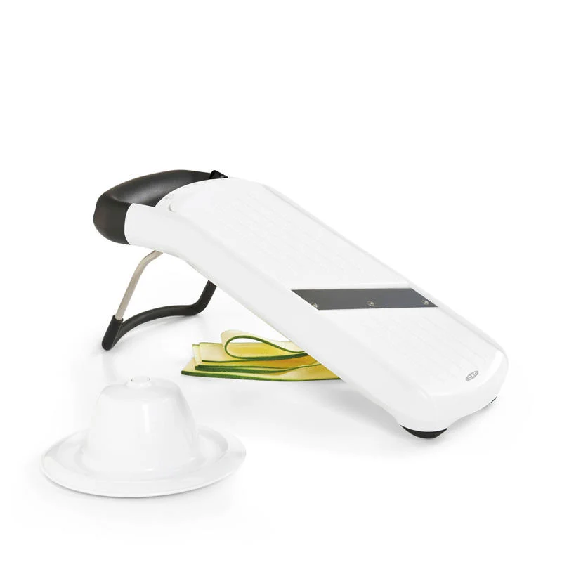 OXO Good Grips Mandolina semplice con lama acciaio 3 spessori di taglio regolabile con lama per Julienne