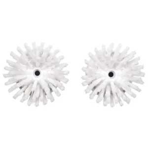 OXO Spazzola di ricambio Good Grips – Nylon, bianca, set da 2, per spazzola mano OXO Good Grips