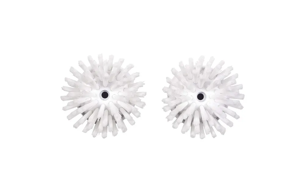 OXO Spazzola di ricambio Good Grips – Nylon, bianca, set da 2, per spazzola mano OXO Good Grips