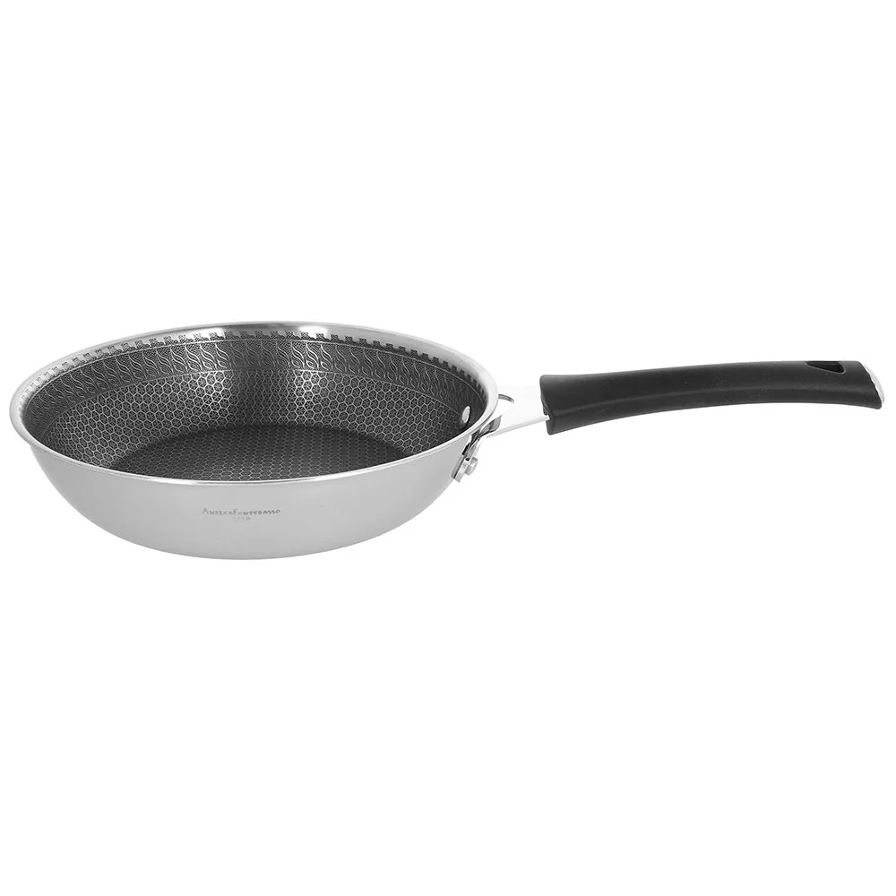 PADELLA ACC.INOX C/RIVESTIM.ANTIAD.CM.24 "LUXURY DESIGN"