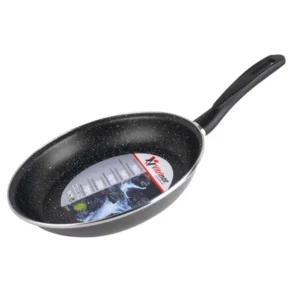 Padella d18xh4cm acciaio smaltato pietra antiaderente rinforzata due strati anche per induzione lavabile lavastoviglie
