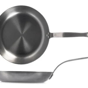 Padella ferro con manico acciaio inox diametro cm 28