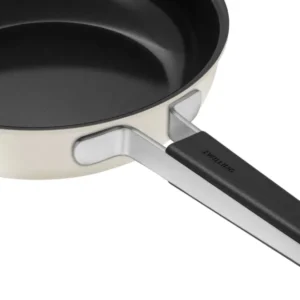 Padella pura frittura 20 cm bianca avorio