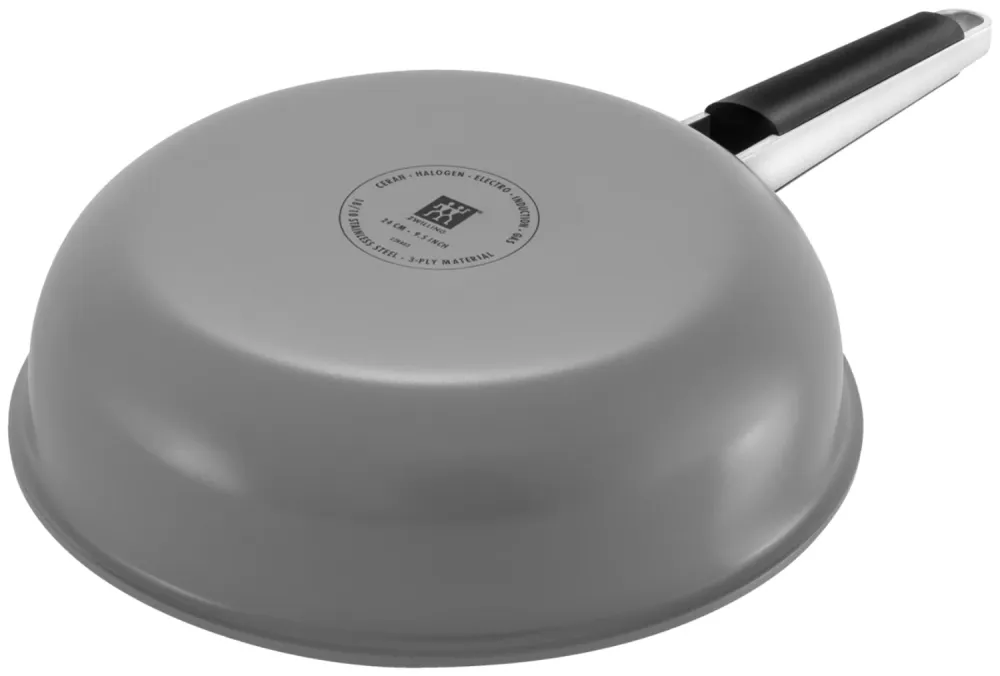 Padella Pure non rivestita 24 cm grigia