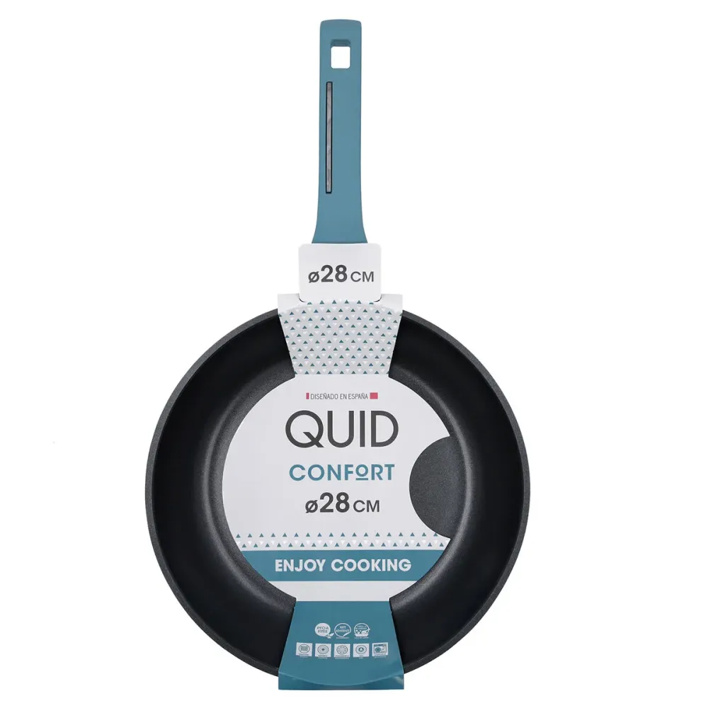 Padella Quid Confort Azzurro Metallo Ø 28 cm (6 Unità)