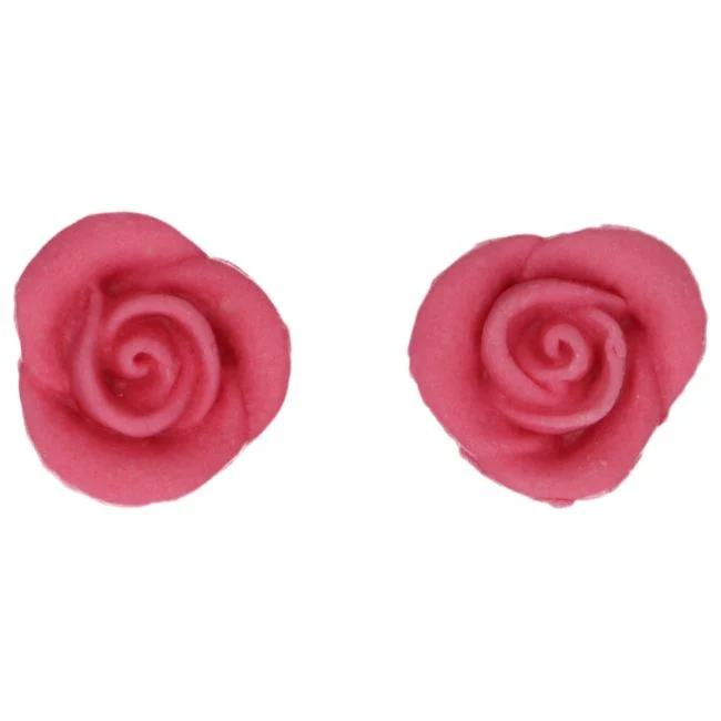 Pasta di zucchero - 6 rose rosa