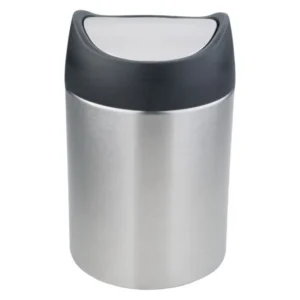 Pattumiera da tavolo EVA Swing ø 12 cm acciaio inox