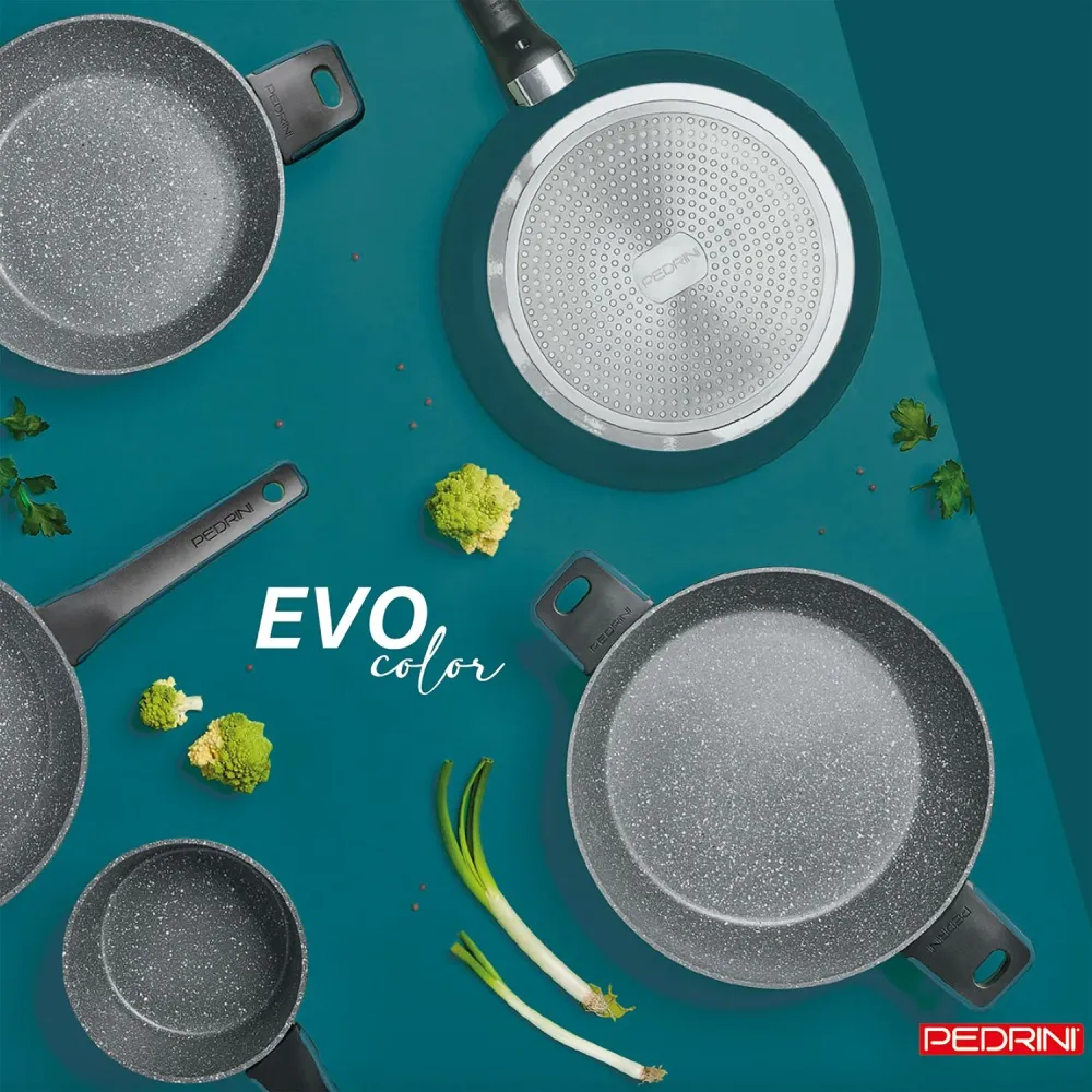 PEDRINI - Casseruola Evo Color Petrolio diametro 24 cm