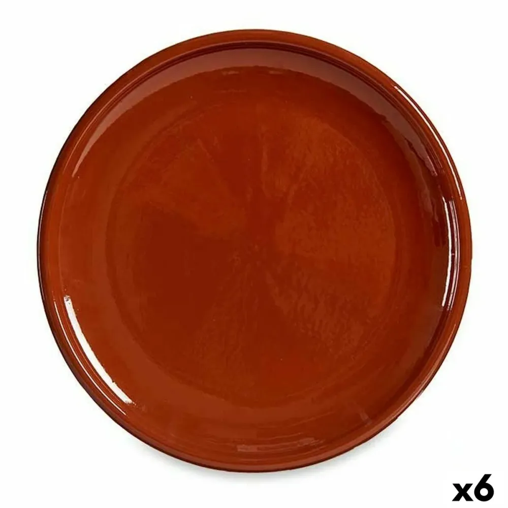 Pentola Carne Argilla cotta 30 x 3 x 30 cm (6 Unità)