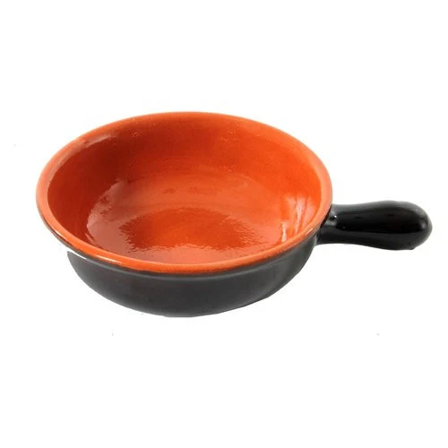 Pentola terracotta Vulcania B1CA112 Casseruola manico 5 cm Marrone