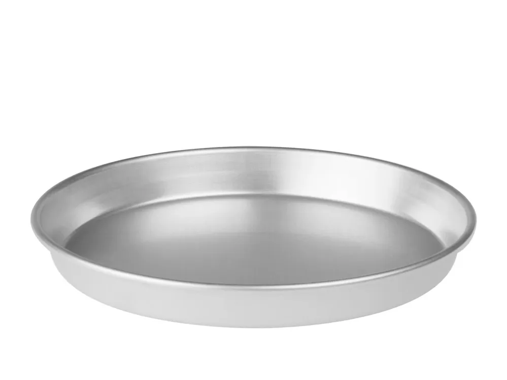 Pentole Agnelli Linea Pasticceria e Pizza Tortiera Conica Alluminio con Orlo (H 3 cm), Argento, 36 cm