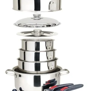 Pentole impilabilipopote int. inox