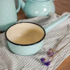 Pentolino smaltata pois blu 1,5l ISABELLE ROSE