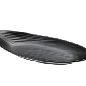 Le Perle Foglia 36,5x15,5x2,7 Nero Opaco Melamina