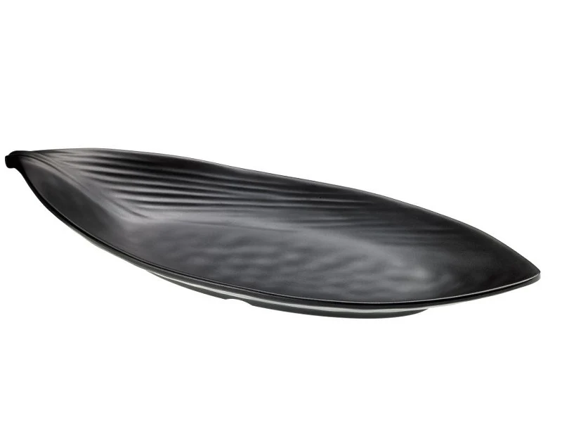 Le Perle Foglia 36,5x15,5x2,7 Nero Opaco Melamina