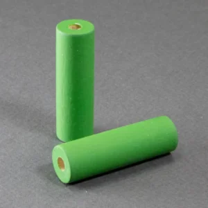 Perlina di legno cilindro verde