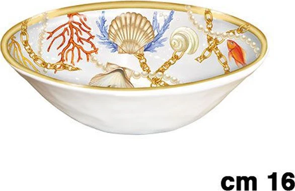 2 Pezzi Centro Tavola Ciotola Conchiglie Coralli Stile Marino Svuota Tasche