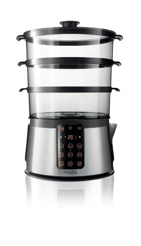 Philips HD9190/30 Vaporiera con Infusore di Aromi, 3 cestelli, Ricettario,...