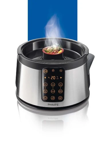 Philips HD9190/30 Vaporiera con Infusore di Aromi, 3 cestelli, Ricettario,...
