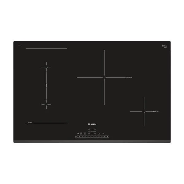 Piano Cottura Induzione Bosch PVS831FB5E Serie 6 4 Fuochi Vetroceramica (L80,2xP52,2) Nero