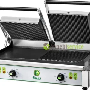 Piastra cottura ghisa pe50m 3400 w - doppia - superficie inf. mista 230v 1ph - 230-400v 3ph Fimar
