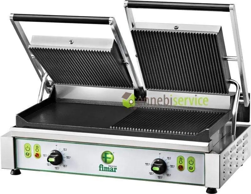 Piastra cottura ghisa pe50m 3400 w - doppia - superficie inf. mista 230v 1ph - 230-400v 3ph Fimar