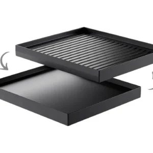 Piastra grill reversibile STÖCKLI per PizzaGrill 4 19,9x22,8x2,3 cm