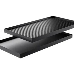 Piastra grill reversibile STÖCKLI per PizzaGrill 8 41,5x22,8x2,3 cm