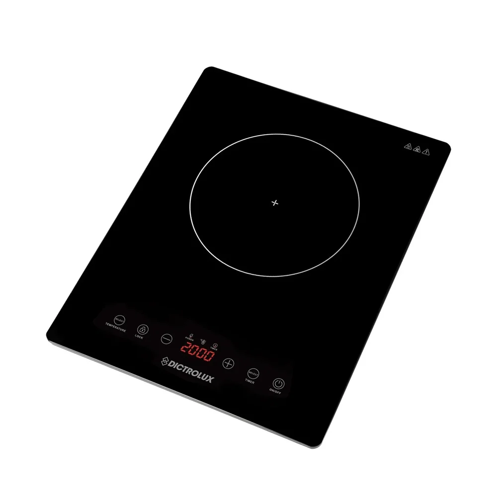 Piastra Induzione Display Lcd Touch 8 Livelli Potenza Temperatura 2000w Timer Regolabile
