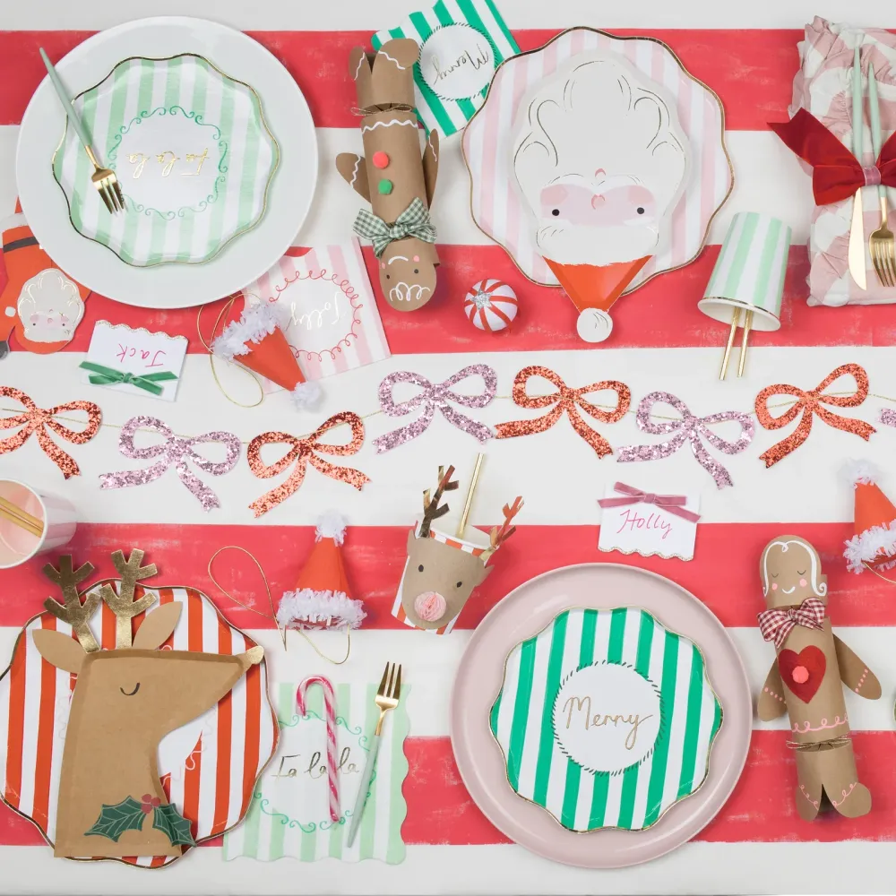 8 piatti carta - Babbo Natale