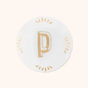 Piattino Lettera P