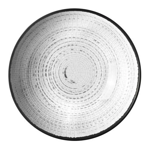 Piatto Brunner 0830026N C7X TIVOLI Fondo Bianco e Grigio