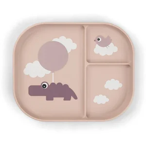 Piatto con Scomparti Foodie - Happy Clouds Cipria - 100% PP Alimentare Done Deer