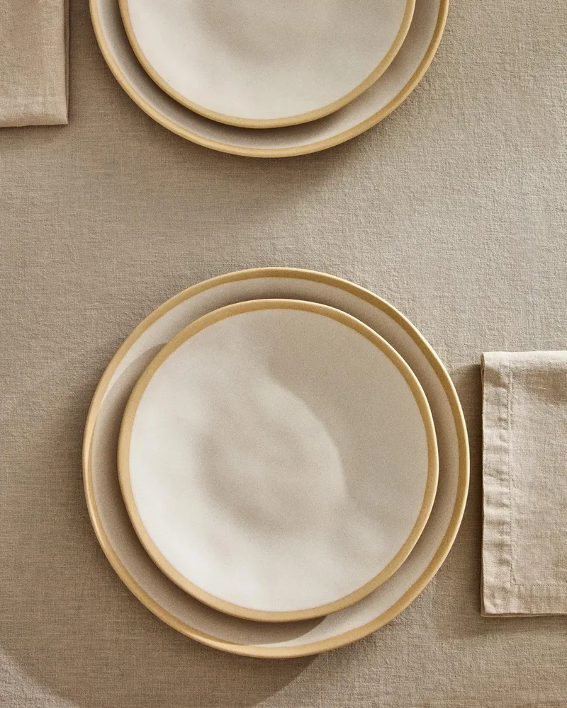 Piatto da dessert ceramica Azir beige