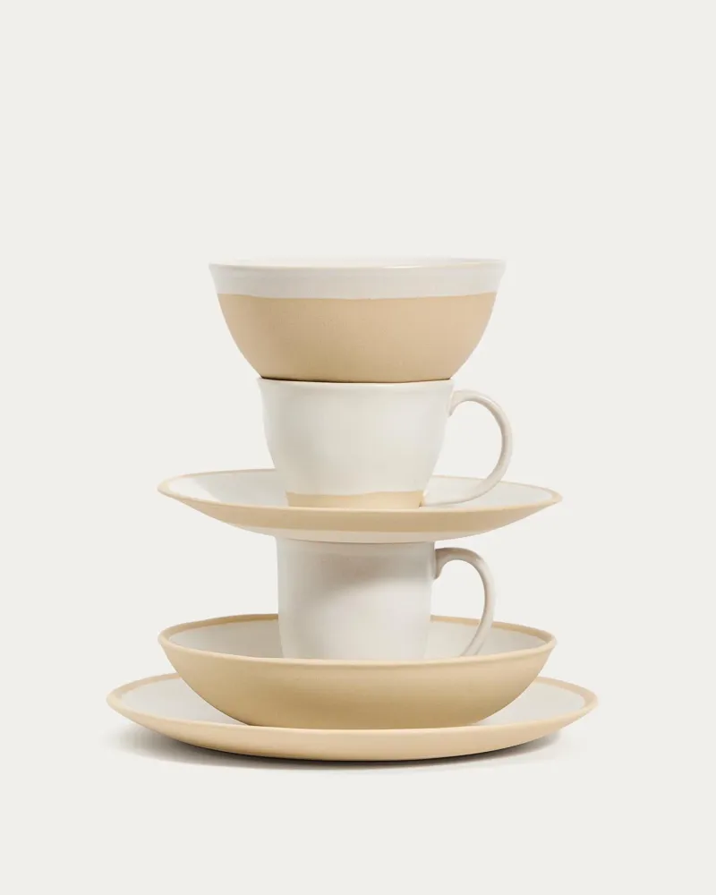 Piatto da dessert ceramica Azir beige