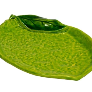 PIATTO DESSERT LIMONE CERAMICA LIME (24x17cm)