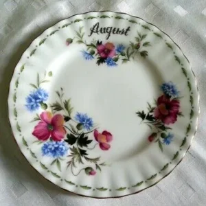 Piatto Dolce Agosto Servizio Del Mese "Royal Albert"