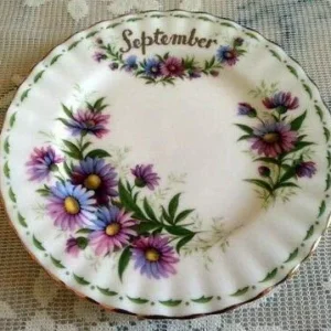 Piatto Dolce Settembre Servizio Del Mese "Royal Albert"