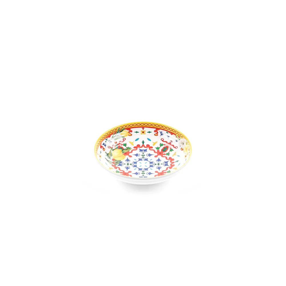 PIATTO FONDO ''FLOWER&LEMON''
