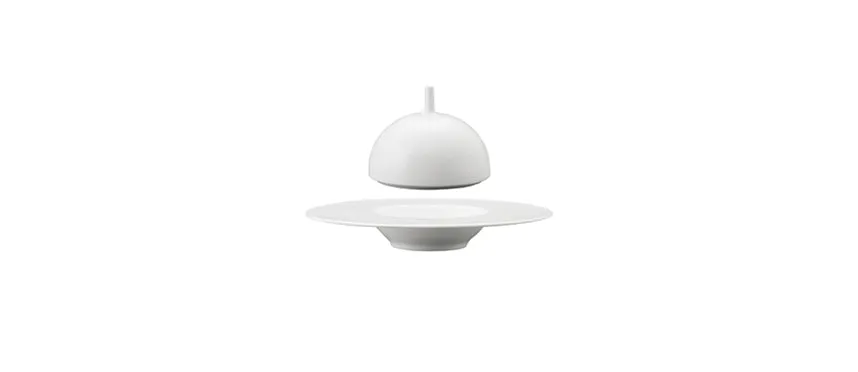piatto fondo gourmet saturno bianco ø 25