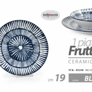 Piatto frutta 19cm blu 832338