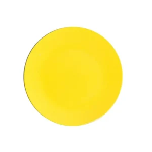 Piatto piano 26cm giallo 55655