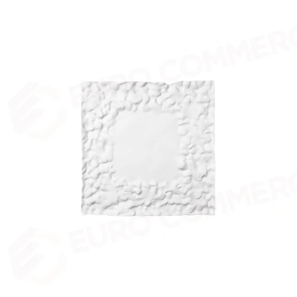 PIATTO PIANO QUADRO CM. 15X15 SENZA SMALTO MATERIA - MAT.09.S - SUMISURA