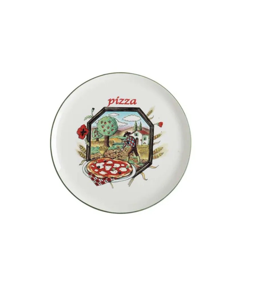Piatto pizza ceramica 32 cm margherita
