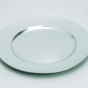 PIATTO PLASTICA ARG.CM.33 SATINATO LUCIDO